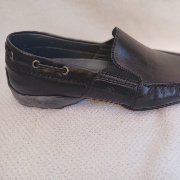 Mens all leather slip on loafers. - Picture 5 of 6